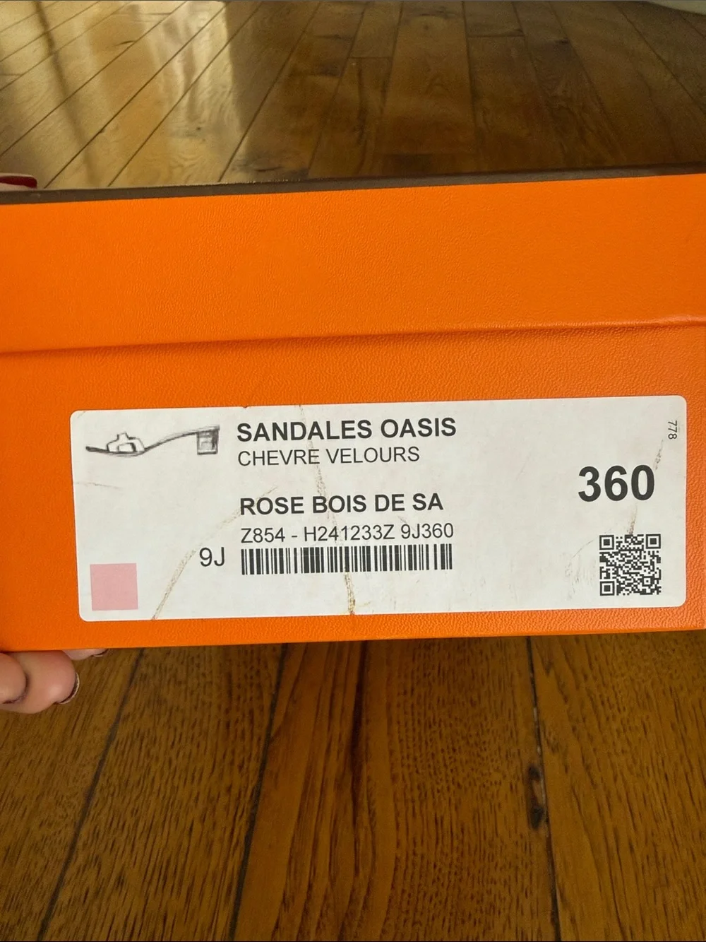 Hermes suede slides